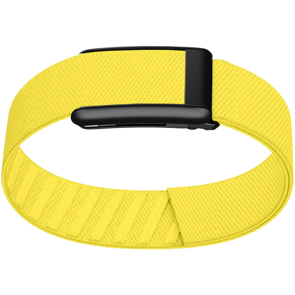 WHOOP 5.0 Bicep Band (Standard) — Matte Black - 亮黄色