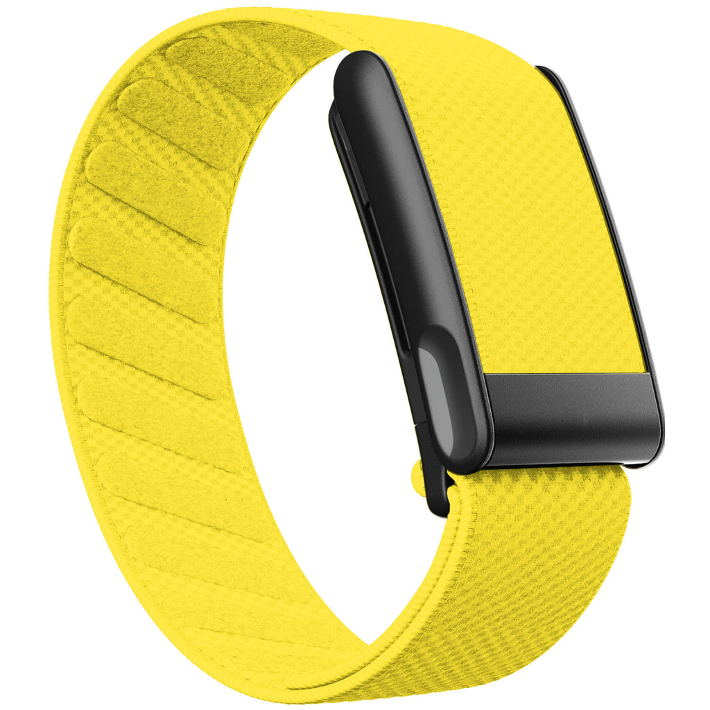 WHOOP 5.0 Standard Woven Band — Matte Black (MG) - 黄色