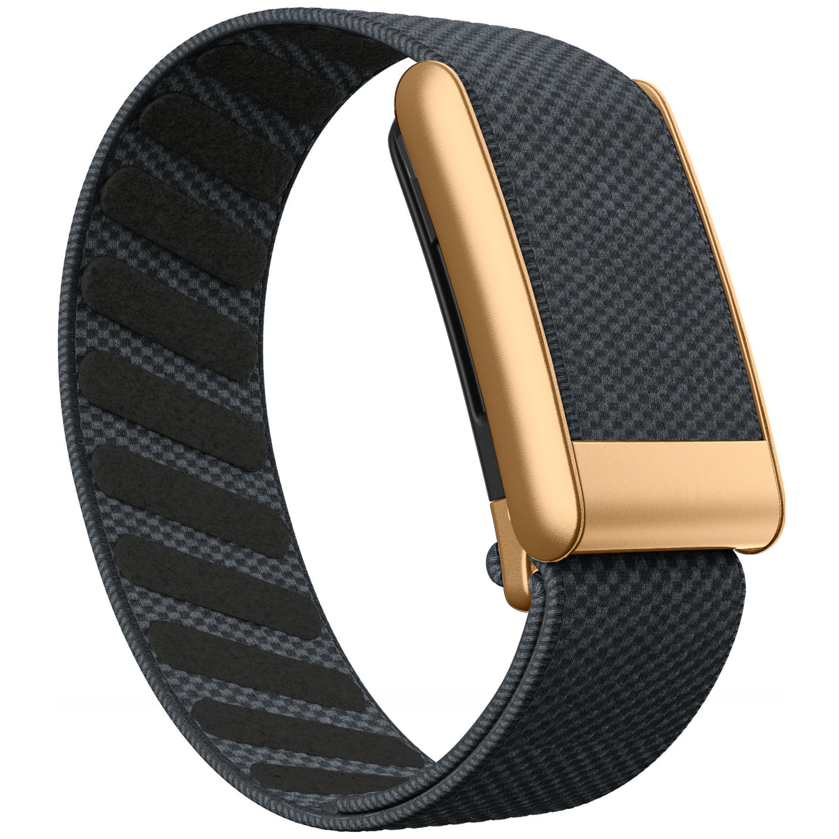 WHOOP 5.0 Standard Woven Band — Matte Rose Gold - 深灰