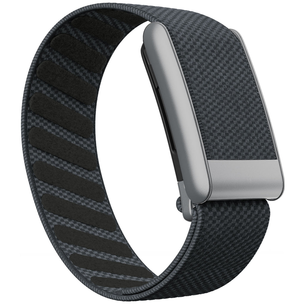 WHOOP 5.0 Standard Woven Band — Matte Silver - 深灰