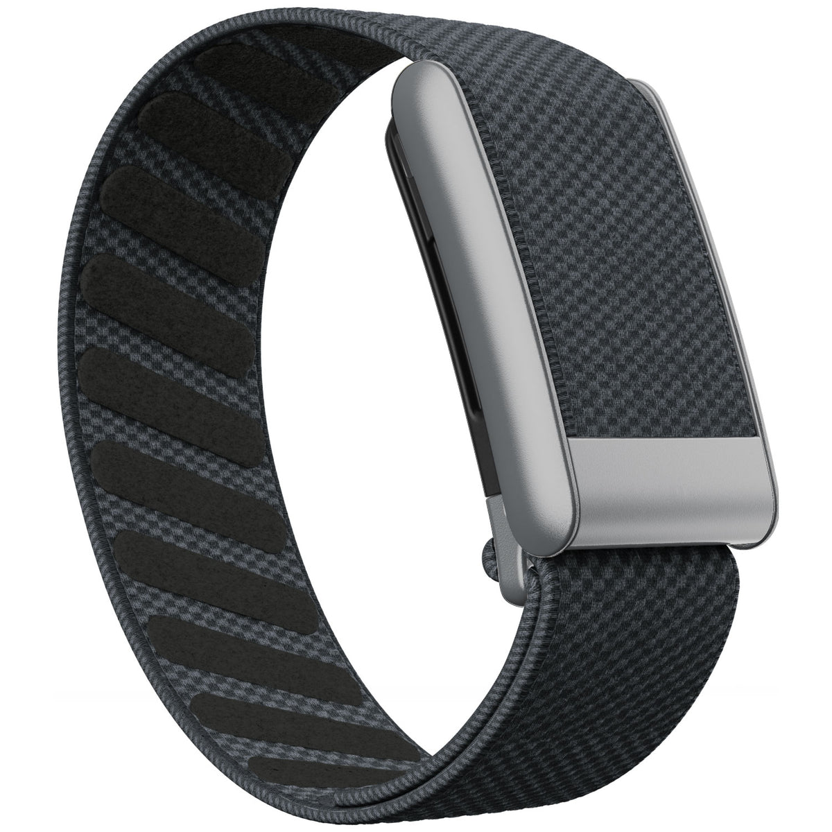 WHOOP 5.0 Standard Woven Band — Matte Silver - 深灰