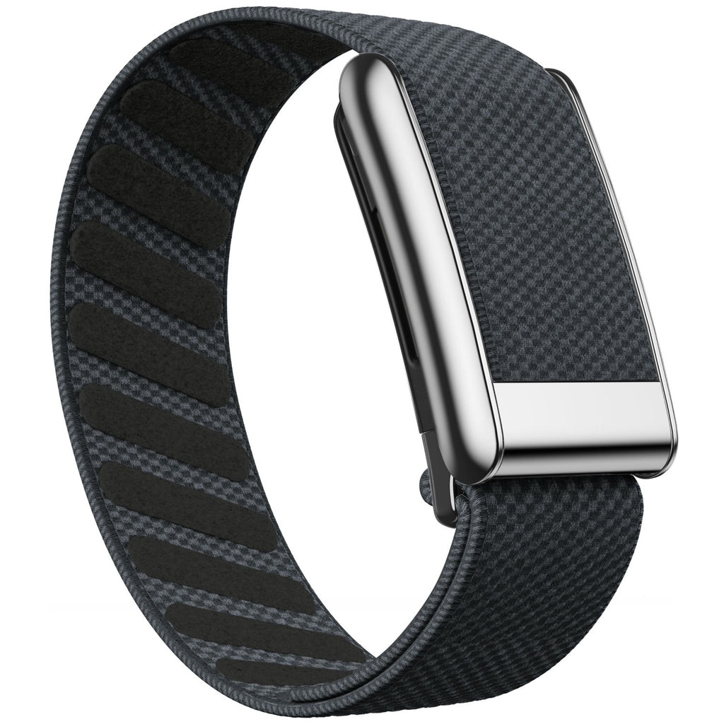 WHOOP 5.0 Standard Woven Band — Titanium Silver - 深灰