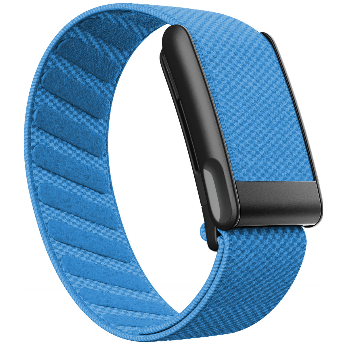 WHOOP 5.0 Standard Woven Band — Matte Black (MG) - 浅蓝