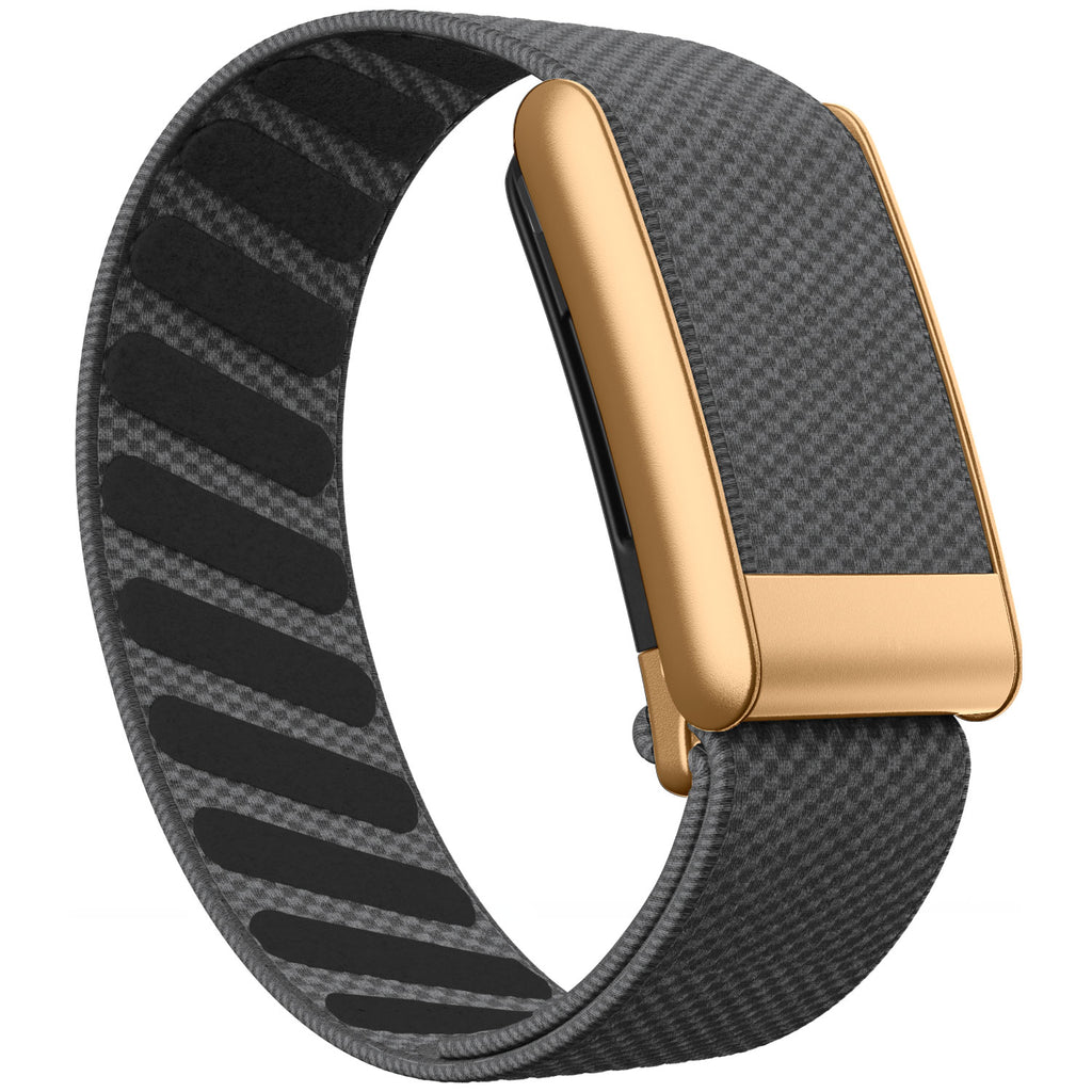 WHOOP 5.0 Standard Woven Band — Matte Rose Gold - 铁锚灰