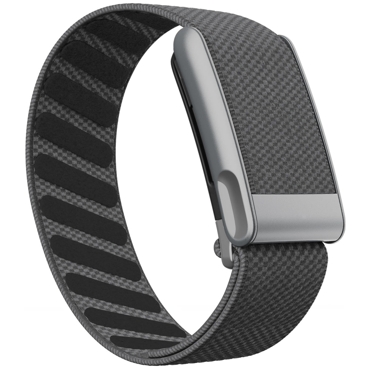 WHOOP 5.0 Standard Woven Band — Matte Silver (MG) - 铁锚灰