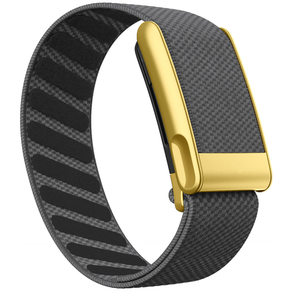 WHOOP 5.0 Standard Woven Band — Matte Gold (MG) - 铁锚灰
