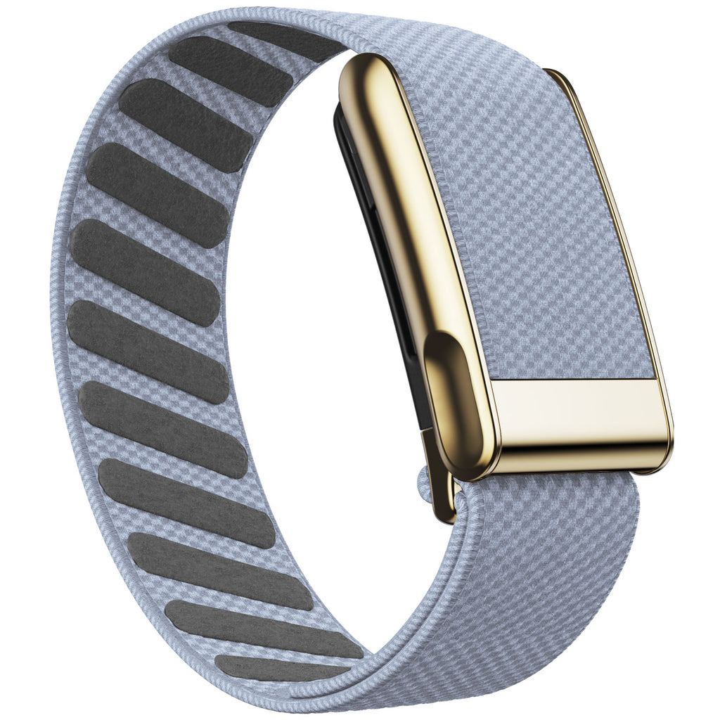 WHOOP 5.0 Standard Woven Band — Titanium Gold (MG) - 浅灰