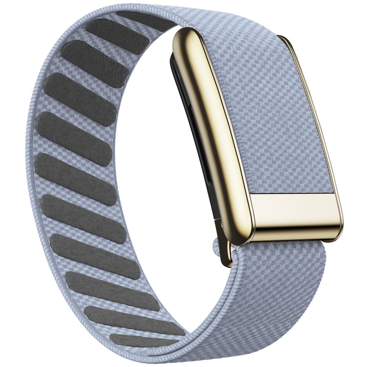 WHOOP 5.0 Standard Woven Band — Titanium Gold - 浅灰