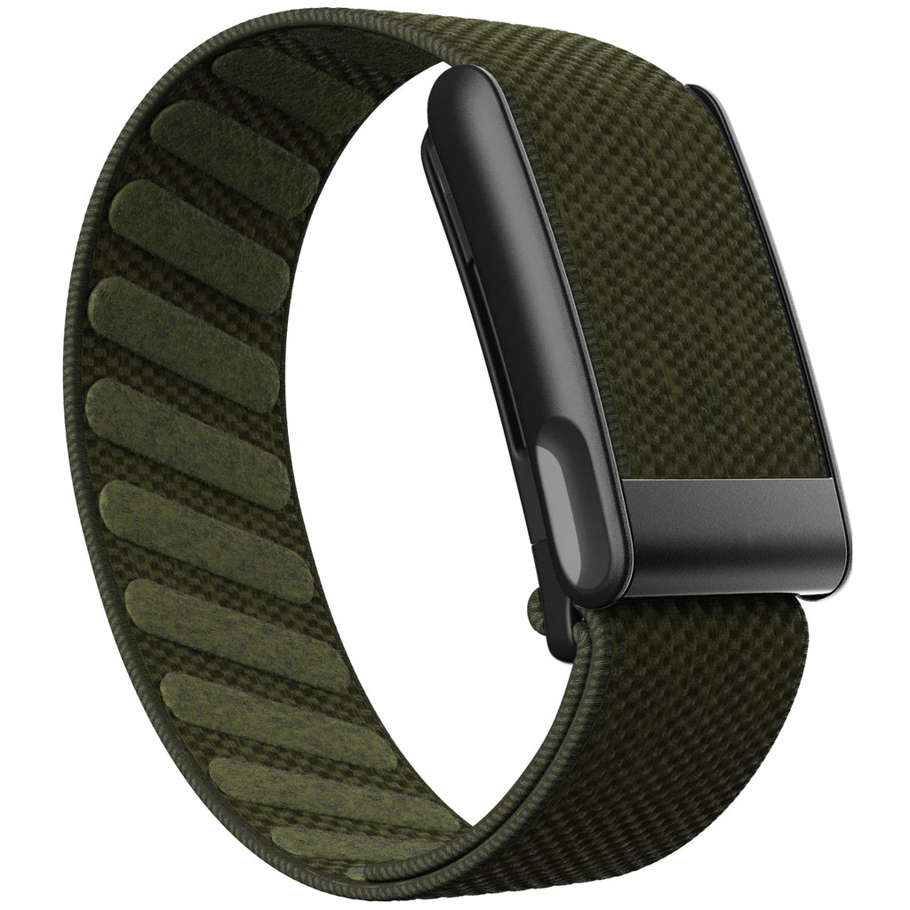 WHOOP 5.0 Standard Woven Band — Matte Black (MG) - 苔绿