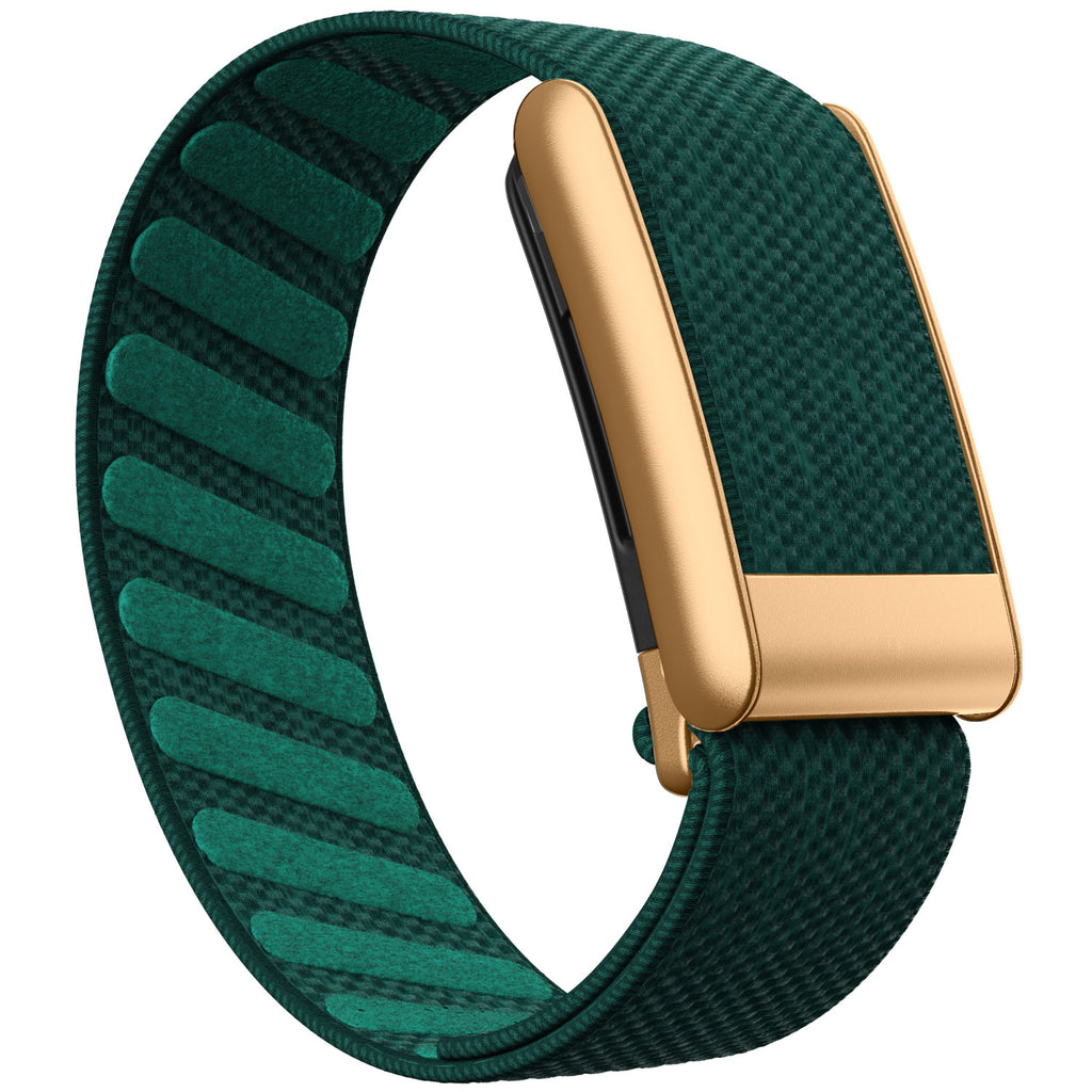 WHOOP 5.0 Standard Woven Band — Matte Rose Gold - 绿色