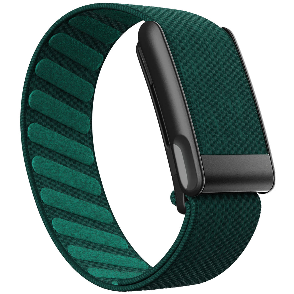 WHOOP 5.0 Standard Woven Band — Matte Black (MG) - 绿色