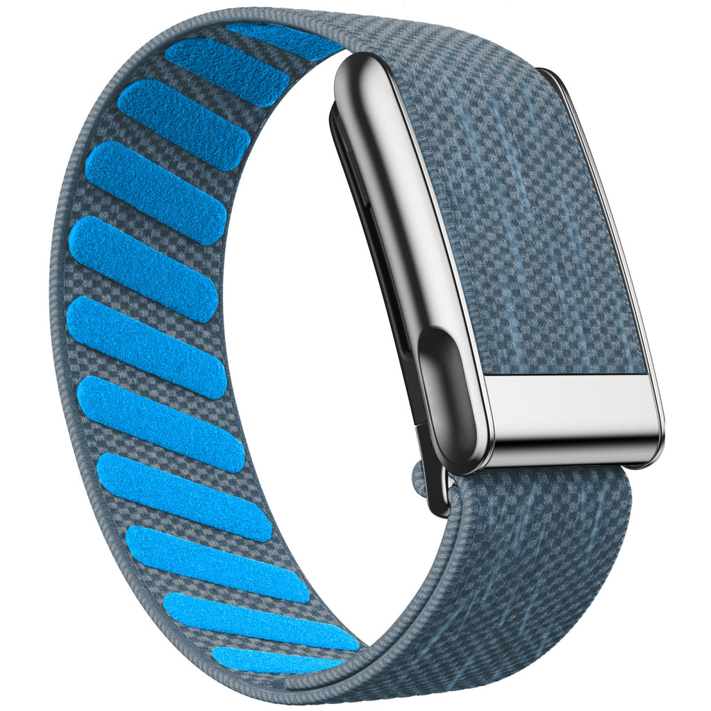 WHOOP 5.0 Standard Woven Band — Titanium Silver (MG) - 苔蓝