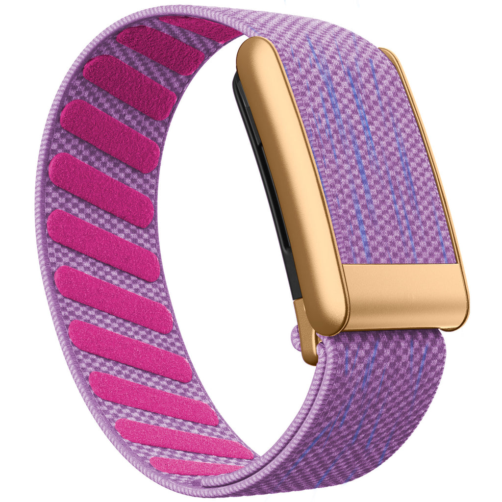 WHOOP 5.0 Standard Woven Band — Matte Rose Gold - 紫色