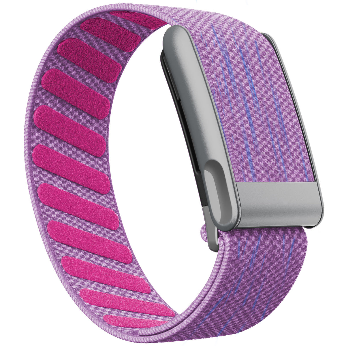 WHOOP 5.0 Standard Woven Band — Matte Silver (MG) - 紫色