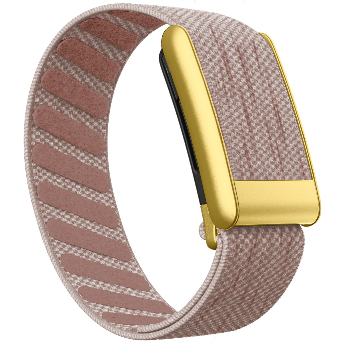 WHOOP 5.0 Standard Woven Band — Matte Gold - 琥珀粉