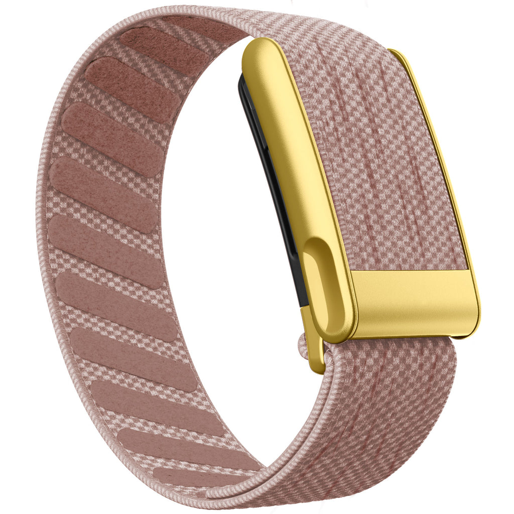 WHOOP 5.0 Standard Woven Band — Matte Gold (MG) - 琥珀粉