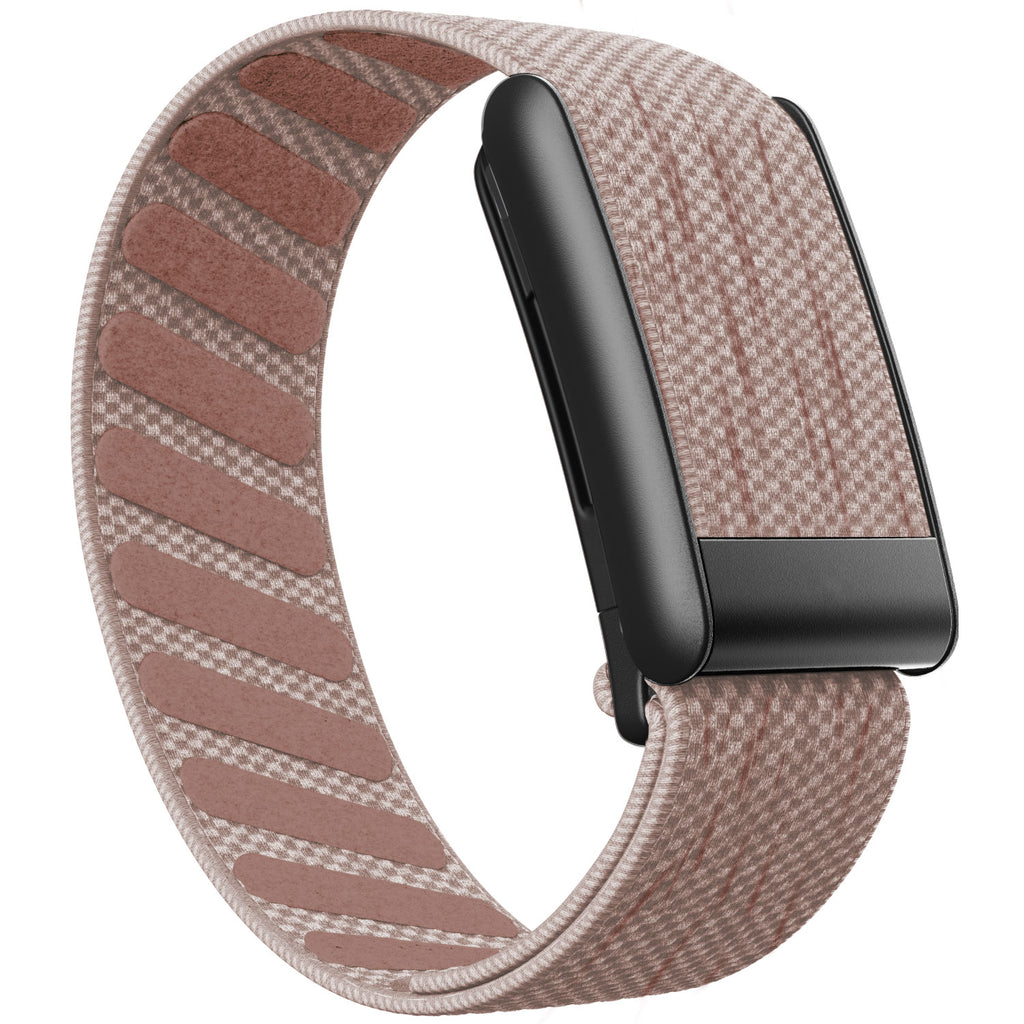 WHOOP 5.0 Standard Woven Band — Matte Black - 琥珀粉
