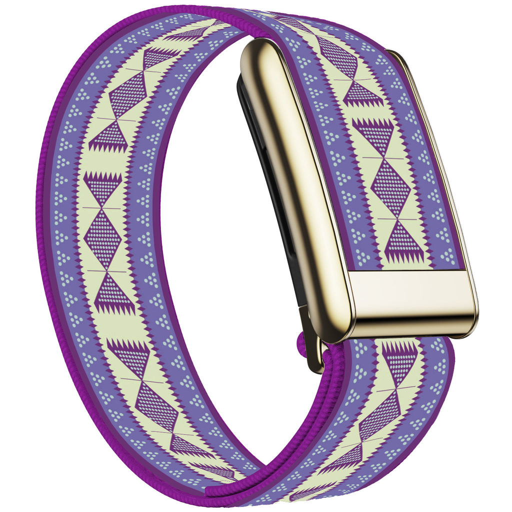 WHOOP 5.0 Standard Woven Band — Titanium Gold - SKU-28