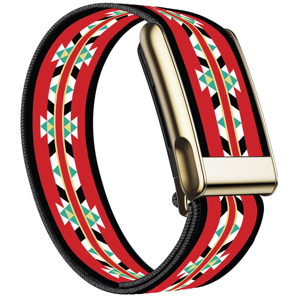 WHOOP 5.0 Standard Woven Band — Titanium Gold (MG) - SKU-30