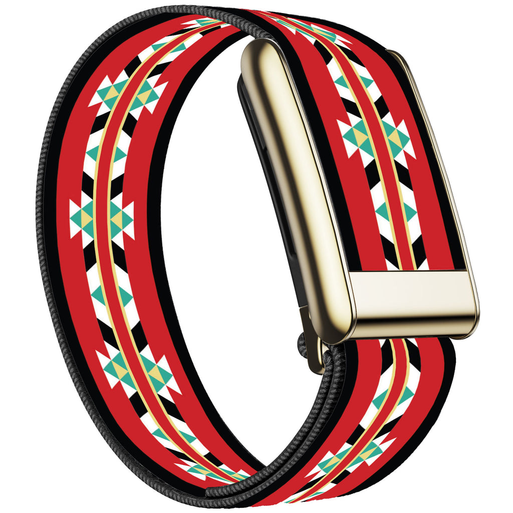 WHOOP 5.0 Standard Woven Band — Titanium Gold - SKU-30