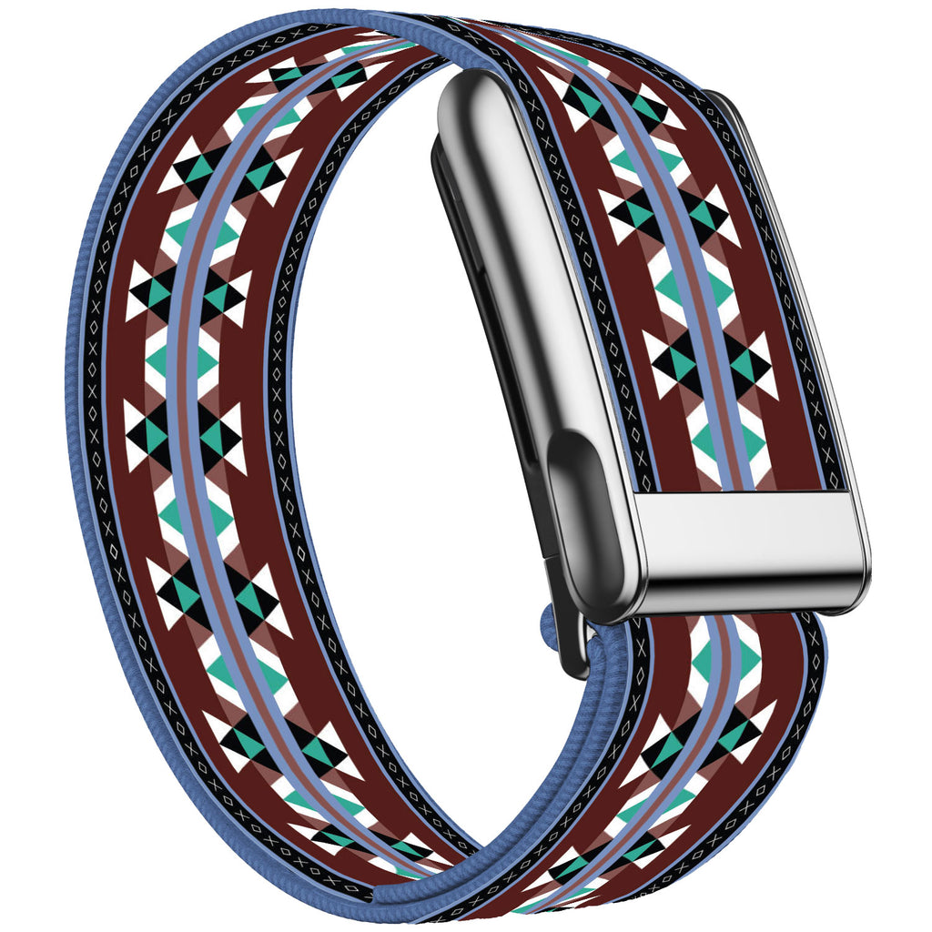 WHOOP 5.0 Standard Woven Band — Titanium Silver (MG) - SKU-31