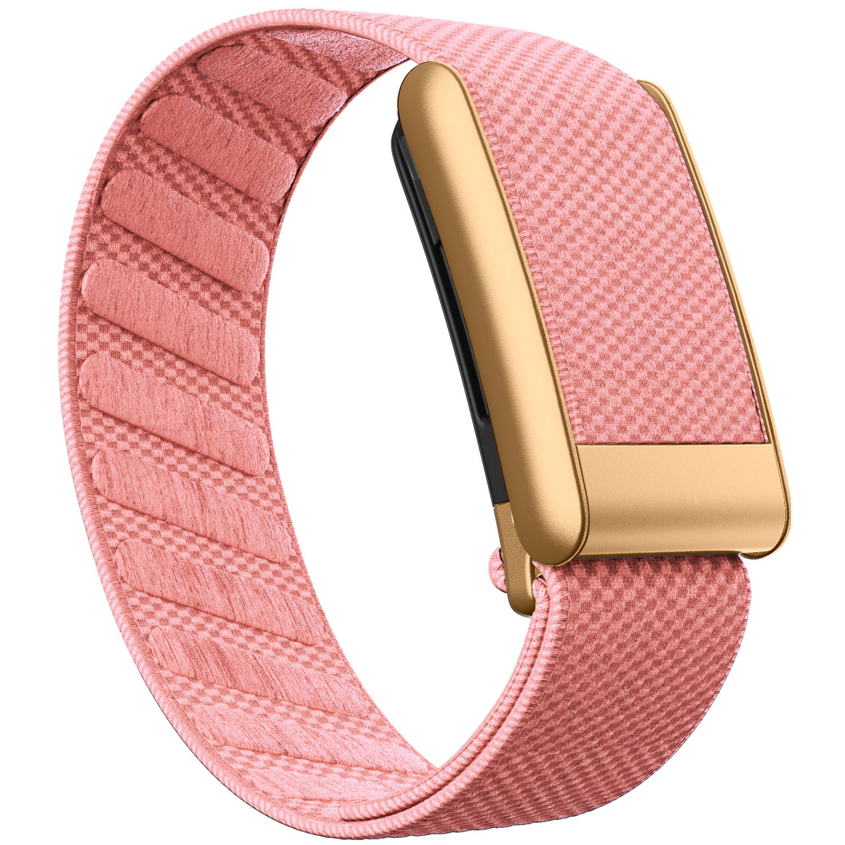 WHOOP 5.0 Standard Woven Band — Matte Rose Gold - 樱花粉