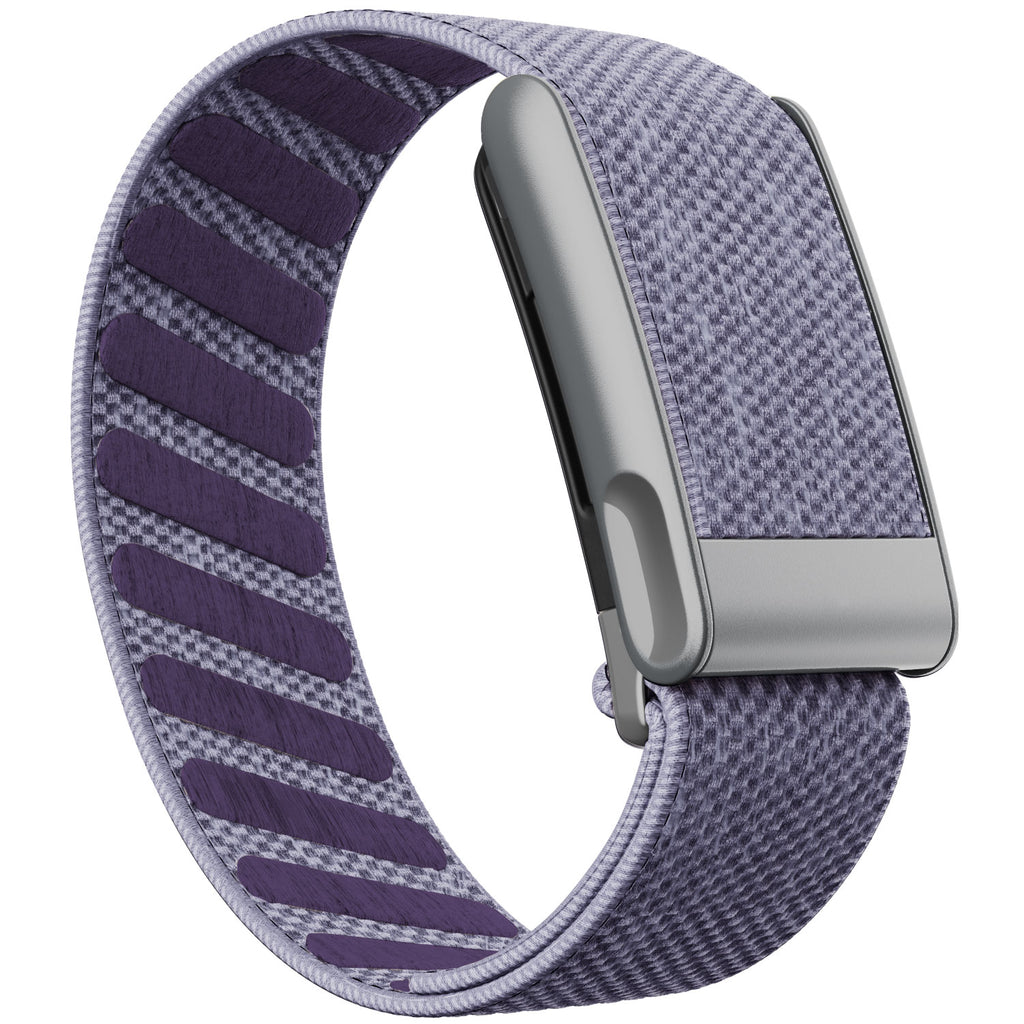 WHOOP 5.0 Standard Woven Band — Matte Silver (MG) - 紫丁香