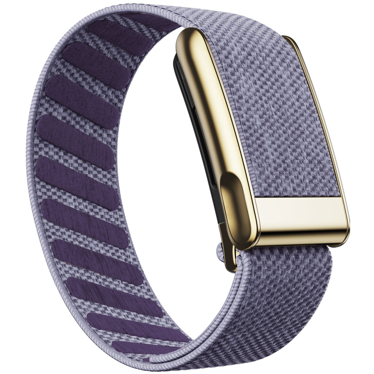 WHOOP 5.0 Standard Woven Band — Titanium Gold (MG) - 紫丁香
