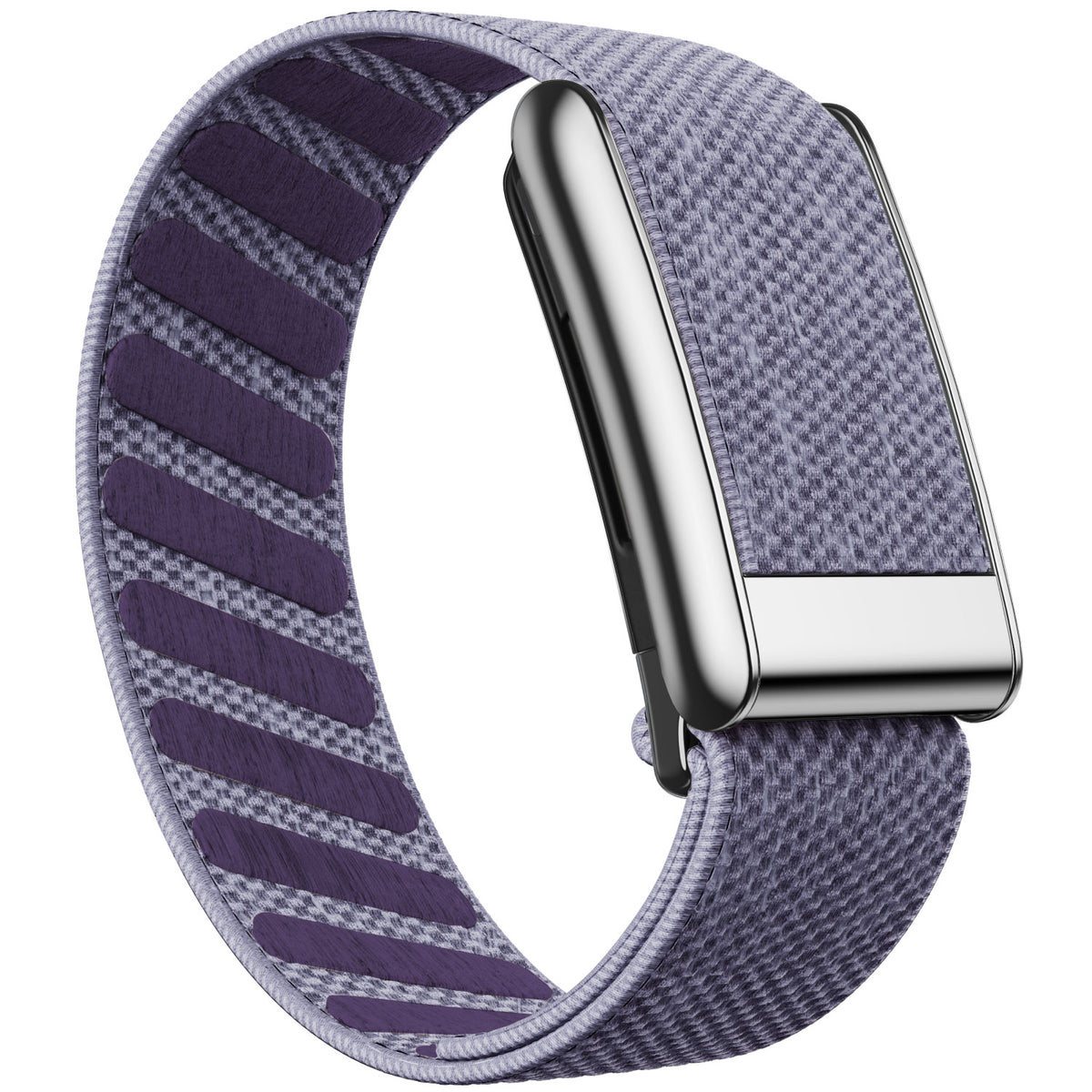 WHOOP 5.0 Standard Woven Band — Titanium Silver - 紫丁香