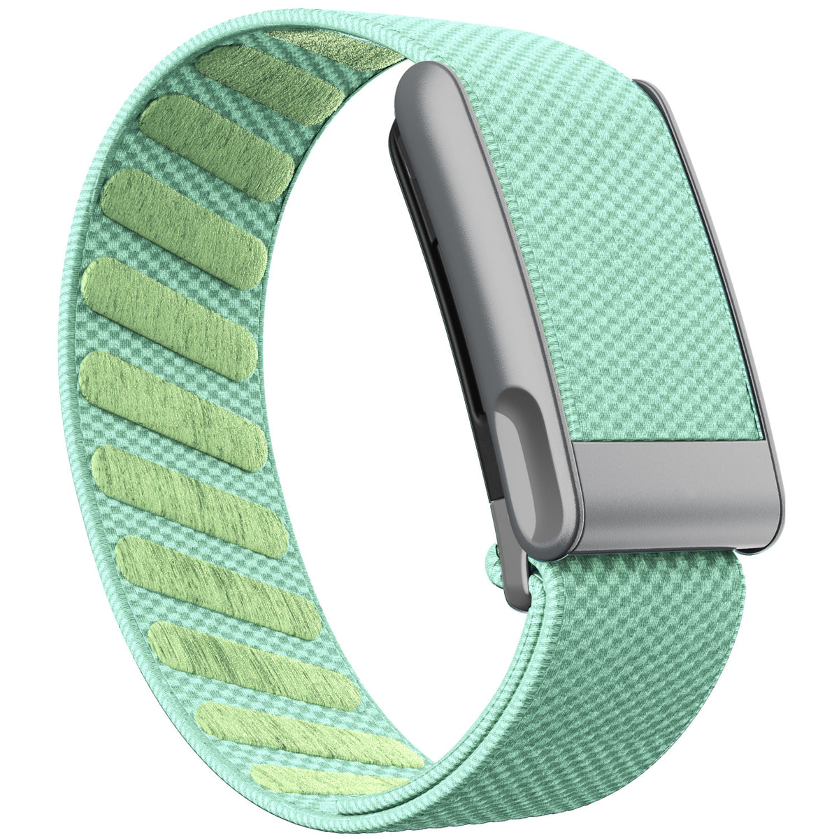 WHOOP 5.0 Standard Woven Band — Matte Silver (MG) - 荷叶绿