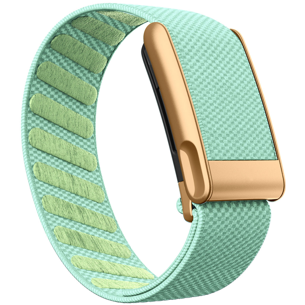 WHOOP 5.0 Standard Woven Band — Matte Rose Gold (MG) - 荷叶绿