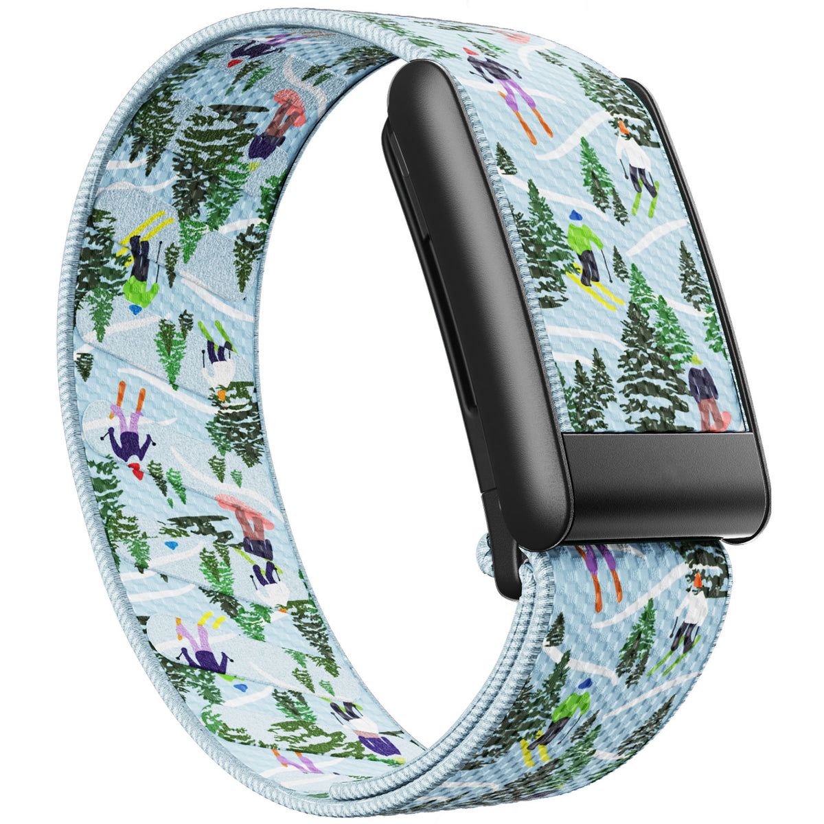 WHOOP 5.0 Standard Woven Band — Matte Black - 滑雪