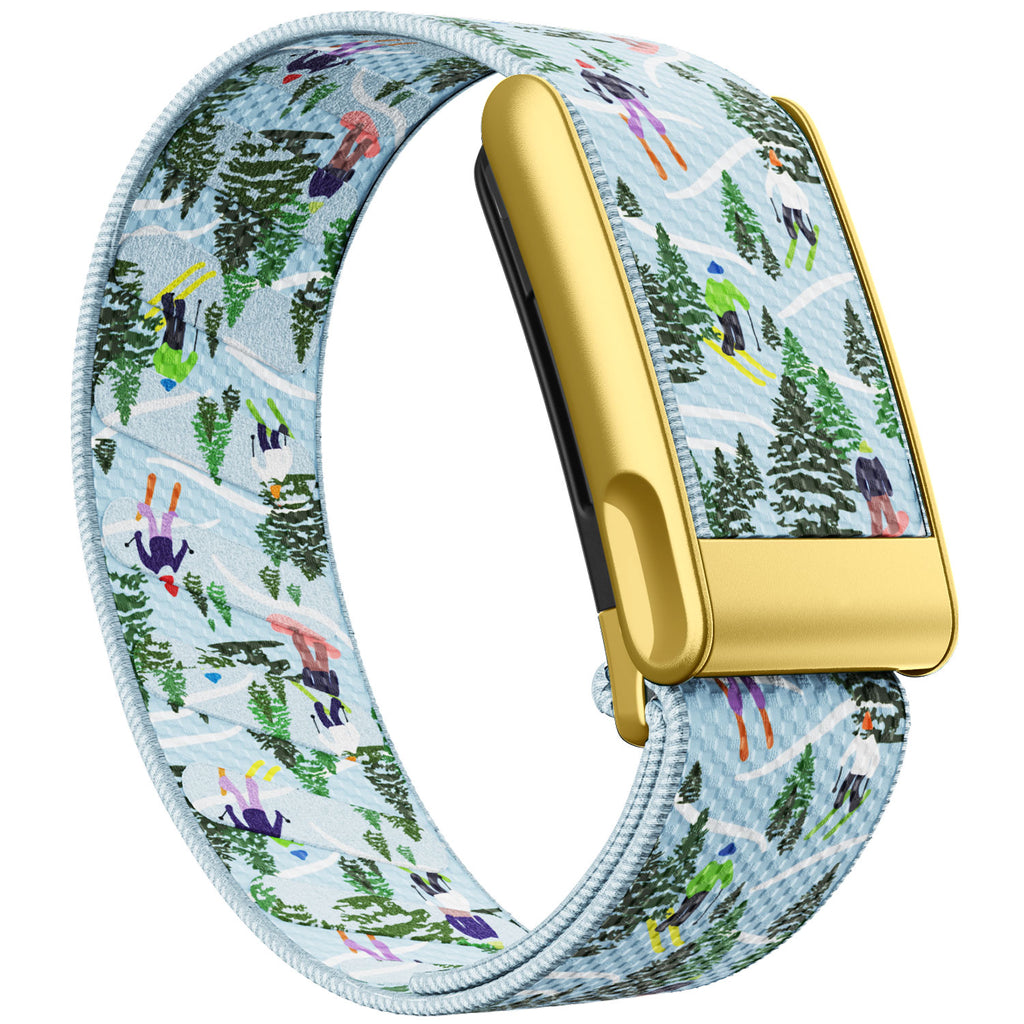 WHOOP 5.0 Standard Woven Band — Matte Gold (MG) - 滑雪