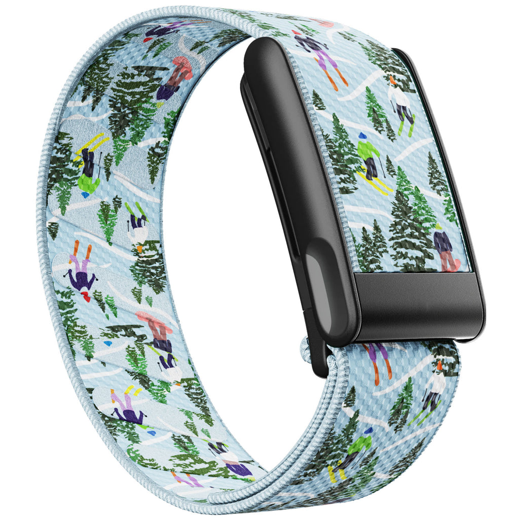 WHOOP 5.0 Standard Woven Band — Matte Black (MG) - 滑雪