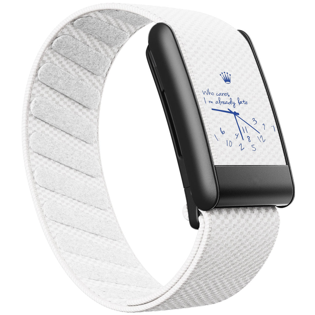 WHOOP 5.0 Standard Woven Band — Matte Black - 时钟