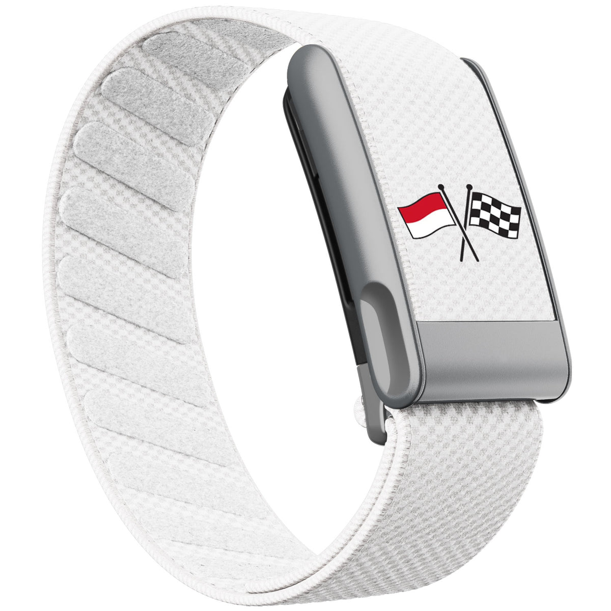 WHOOP 5.0 Standard Woven Band — Matte Silver (MG) - 旗子
