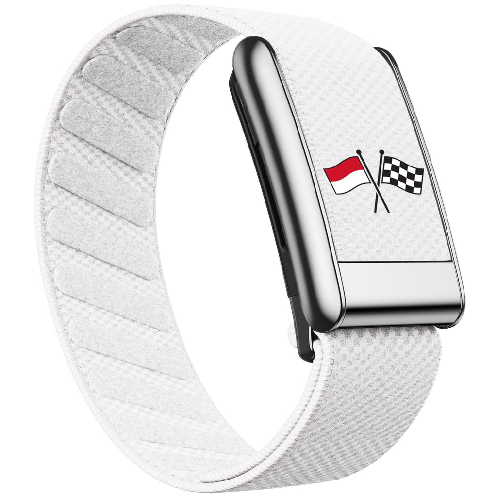 WHOOP 5.0 Standard Woven Band — Titanium Silver - 旗子