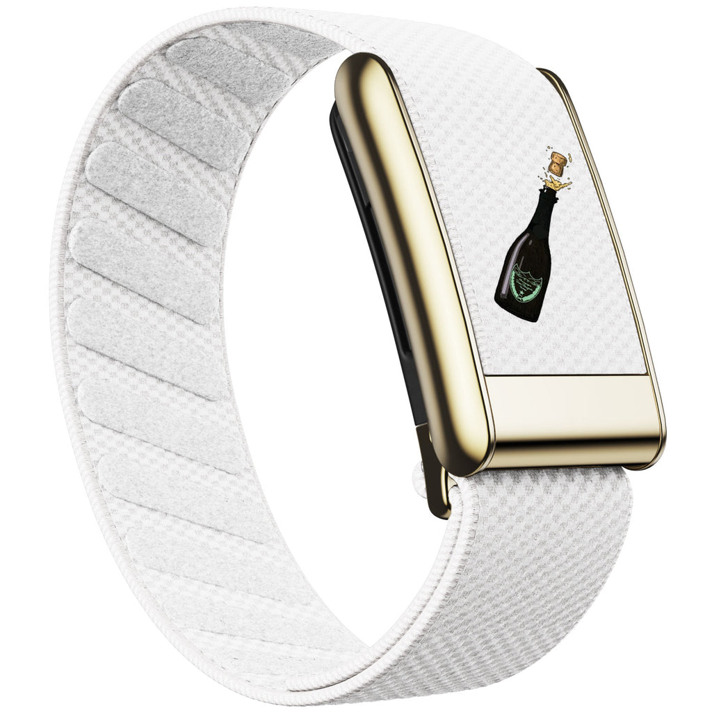 WHOOP 5.0 Standard Woven Band — Titanium Gold - 酒瓶