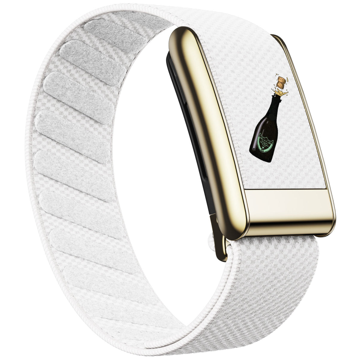 WHOOP 5.0 Standard Woven Band — Titanium Gold - 酒瓶