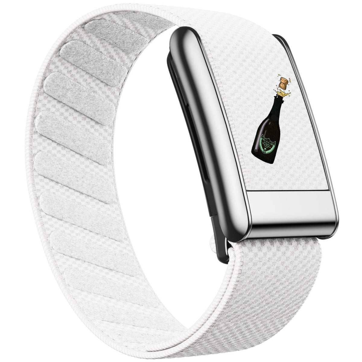 WHOOP 5.0 Standard Woven Band — Titanium Silver - 酒瓶