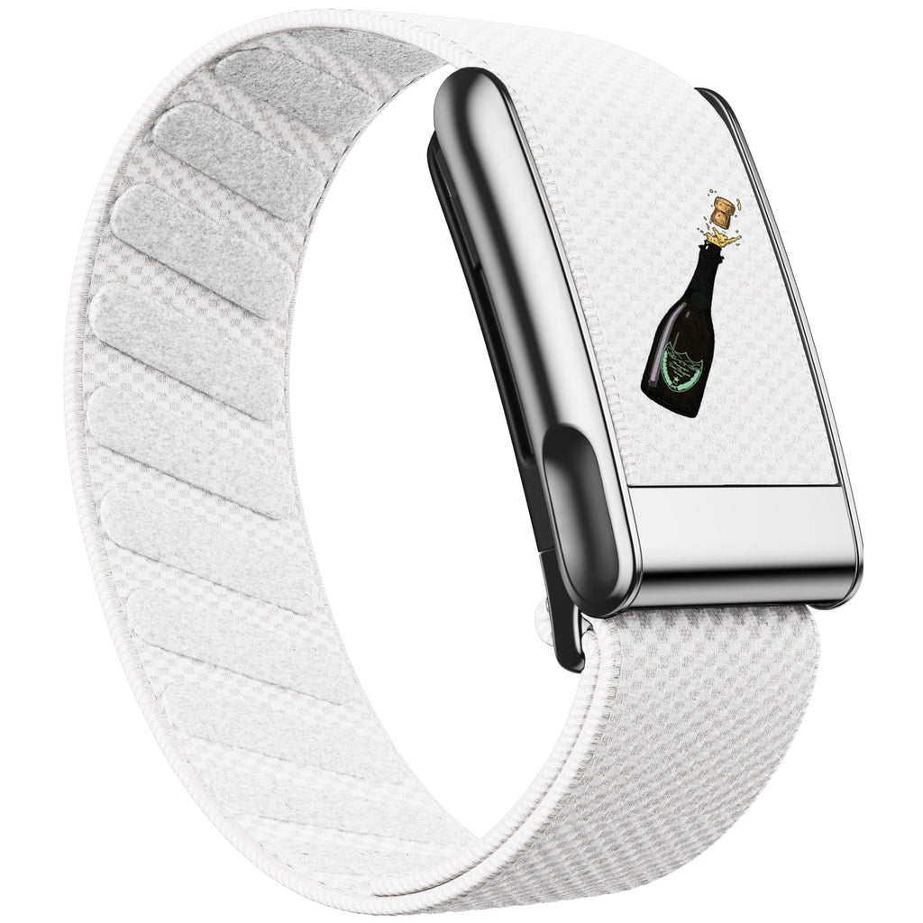 WHOOP 5.0 Standard Woven Band — Titanium Silver (MG) - 酒瓶