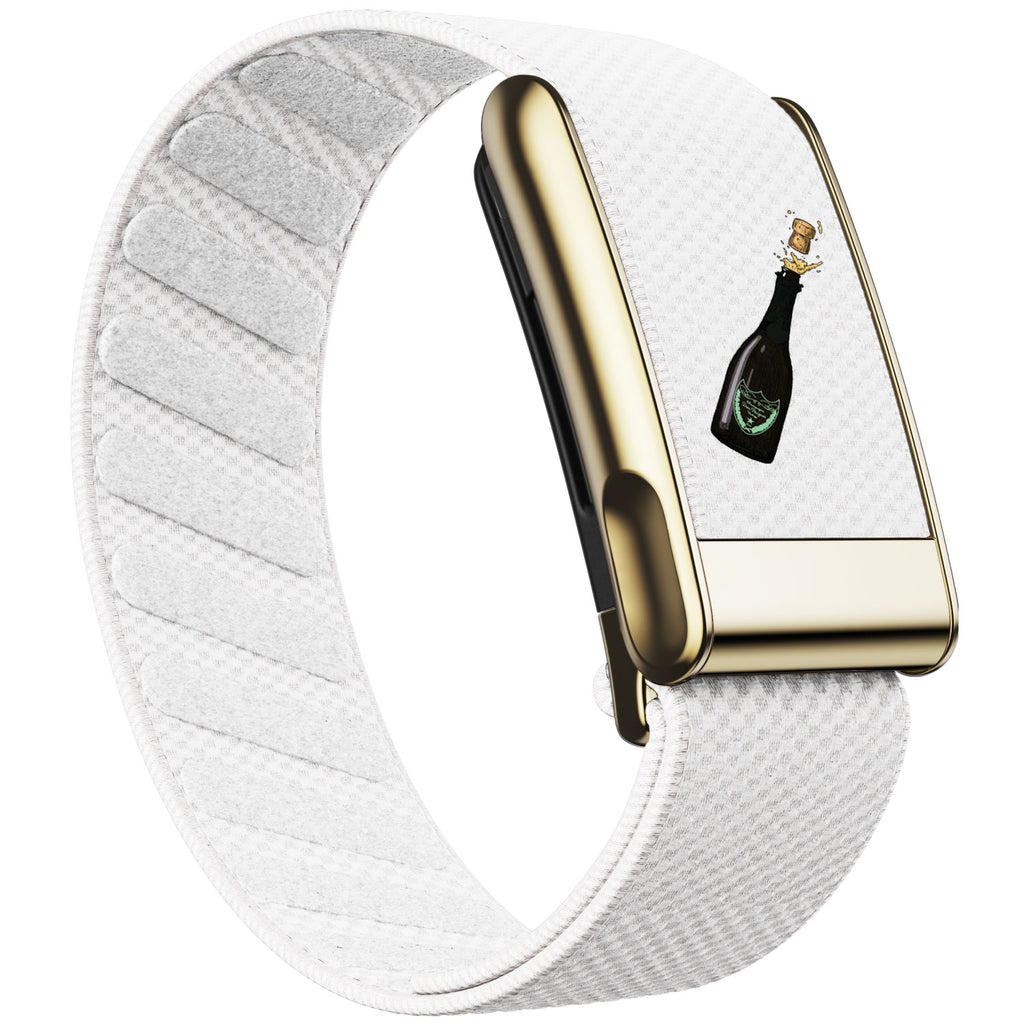 WHOOP 5.0 Standard Woven Band — Titanium Gold (MG) - 酒瓶