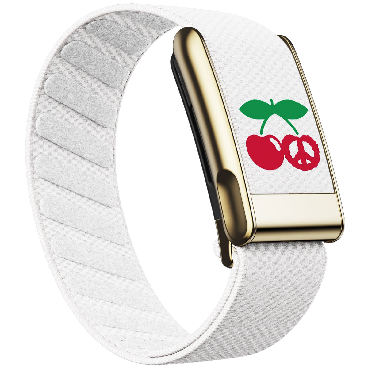 WHOOP 5.0 Standard Woven Band — Titanium Gold (MG) - 樱桃