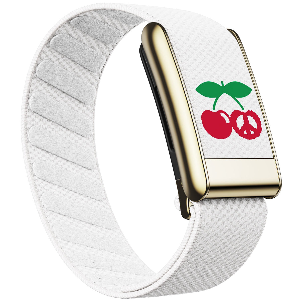 WHOOP 5.0 Standard Woven Band — Titanium Gold - 樱桃