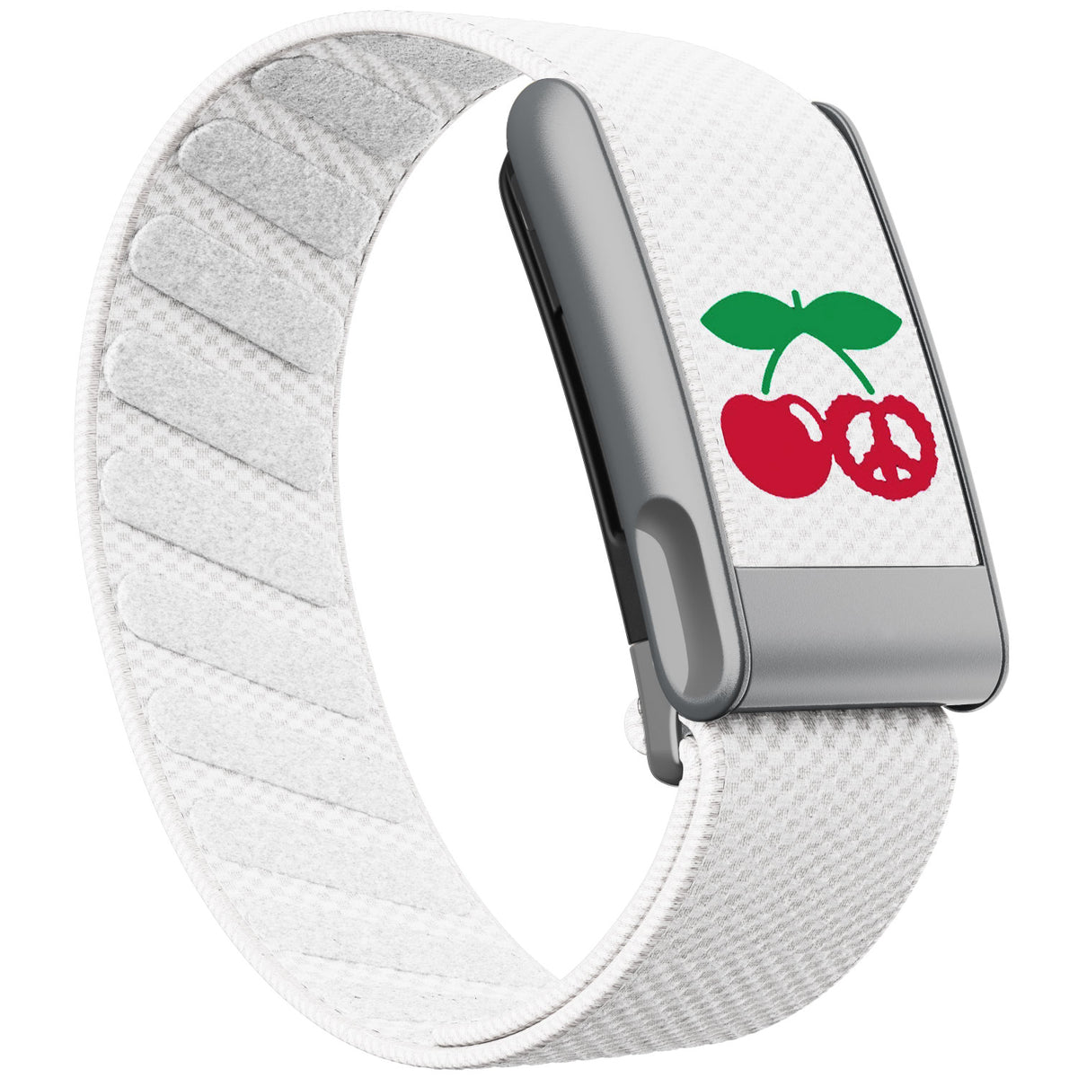 WHOOP 5.0 Standard Woven Band — Matte Silver (MG) - 樱桃