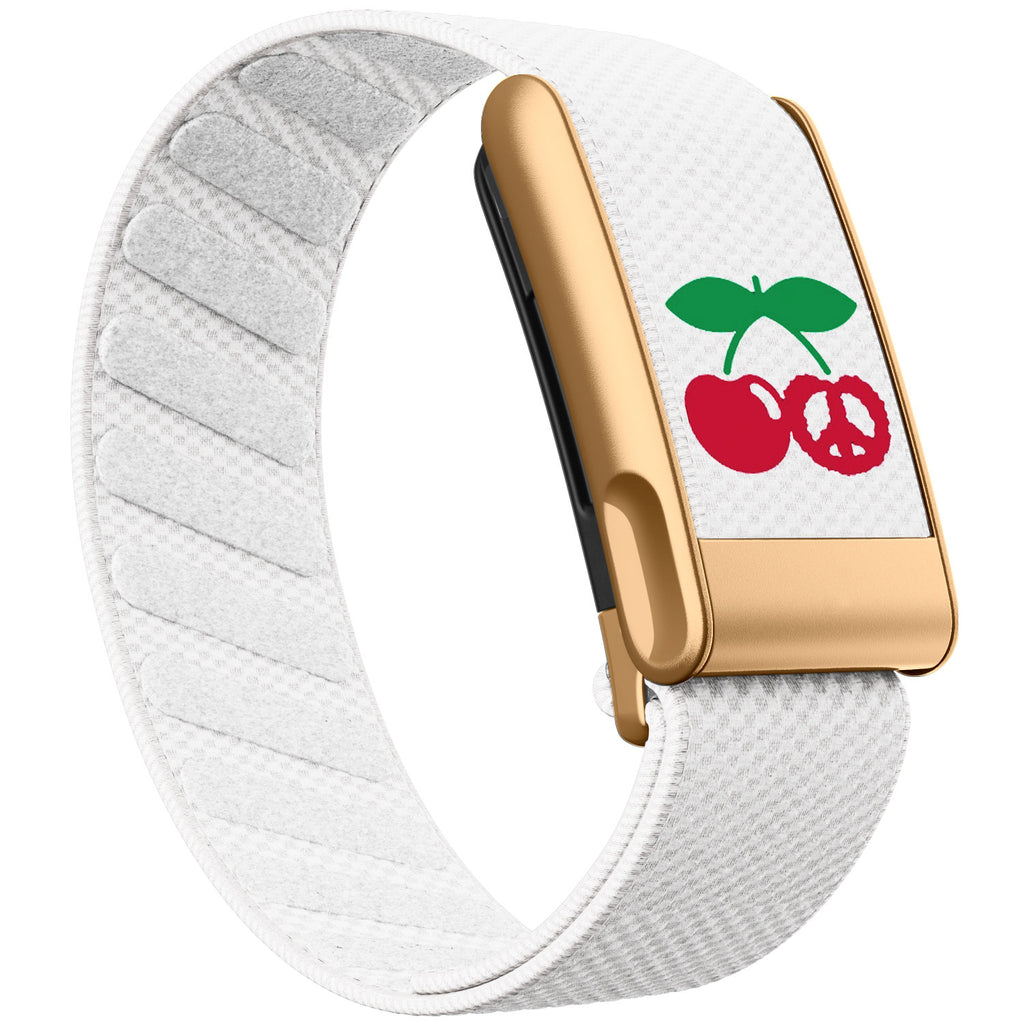 WHOOP 5.0 Standard Woven Band — Matte Rose Gold (MG) - 樱桃