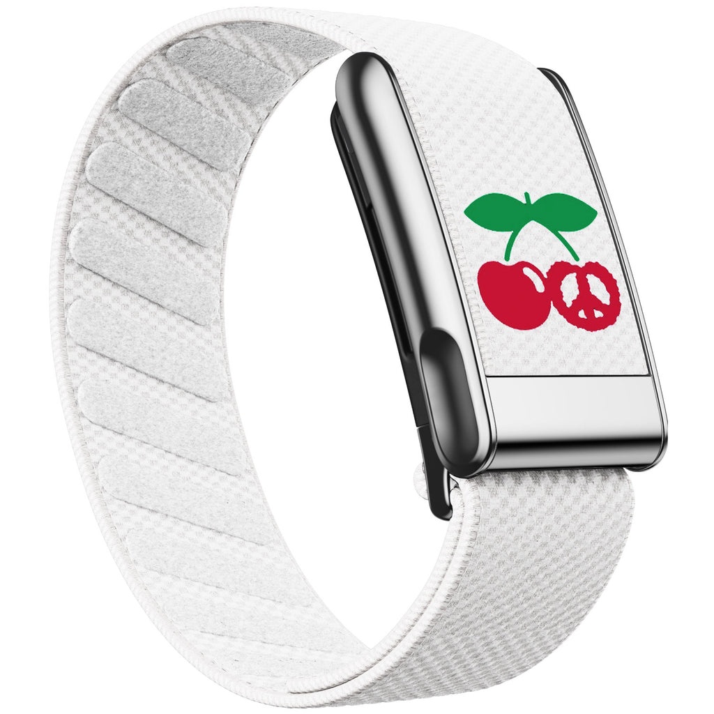 WHOOP 5.0 Standard Woven Band — Titanium Silver (MG) - 樱桃