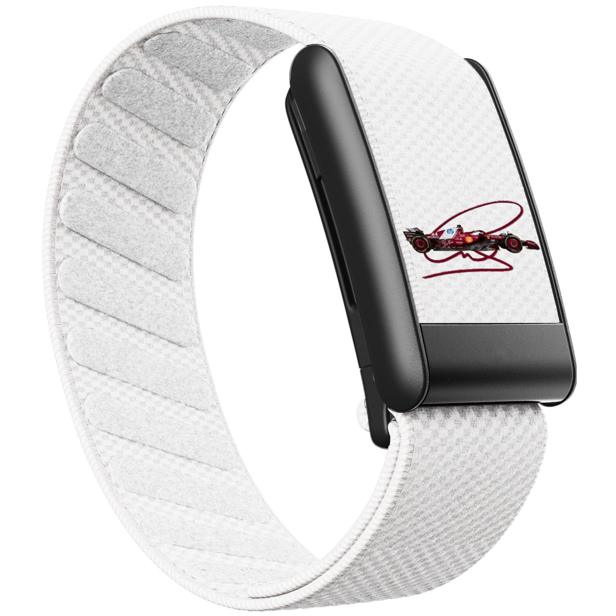 WHOOP 5.0 Standard Woven Band — Matte Black - 赛车