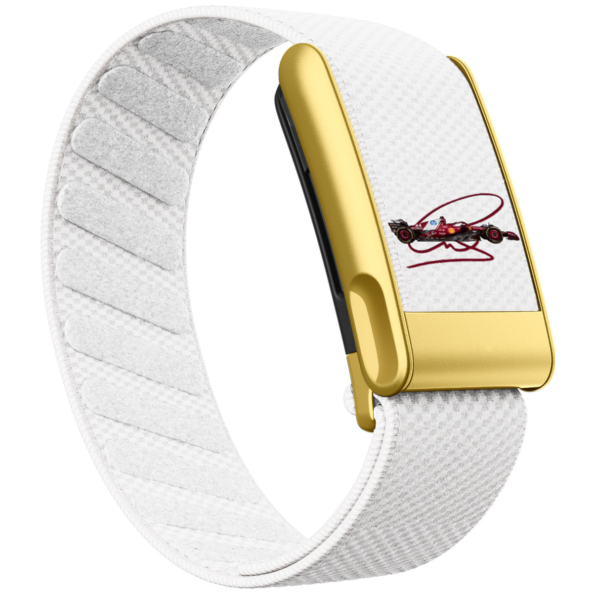 WHOOP 5.0 Standard Woven Band — Matte Gold (MG) - 赛车