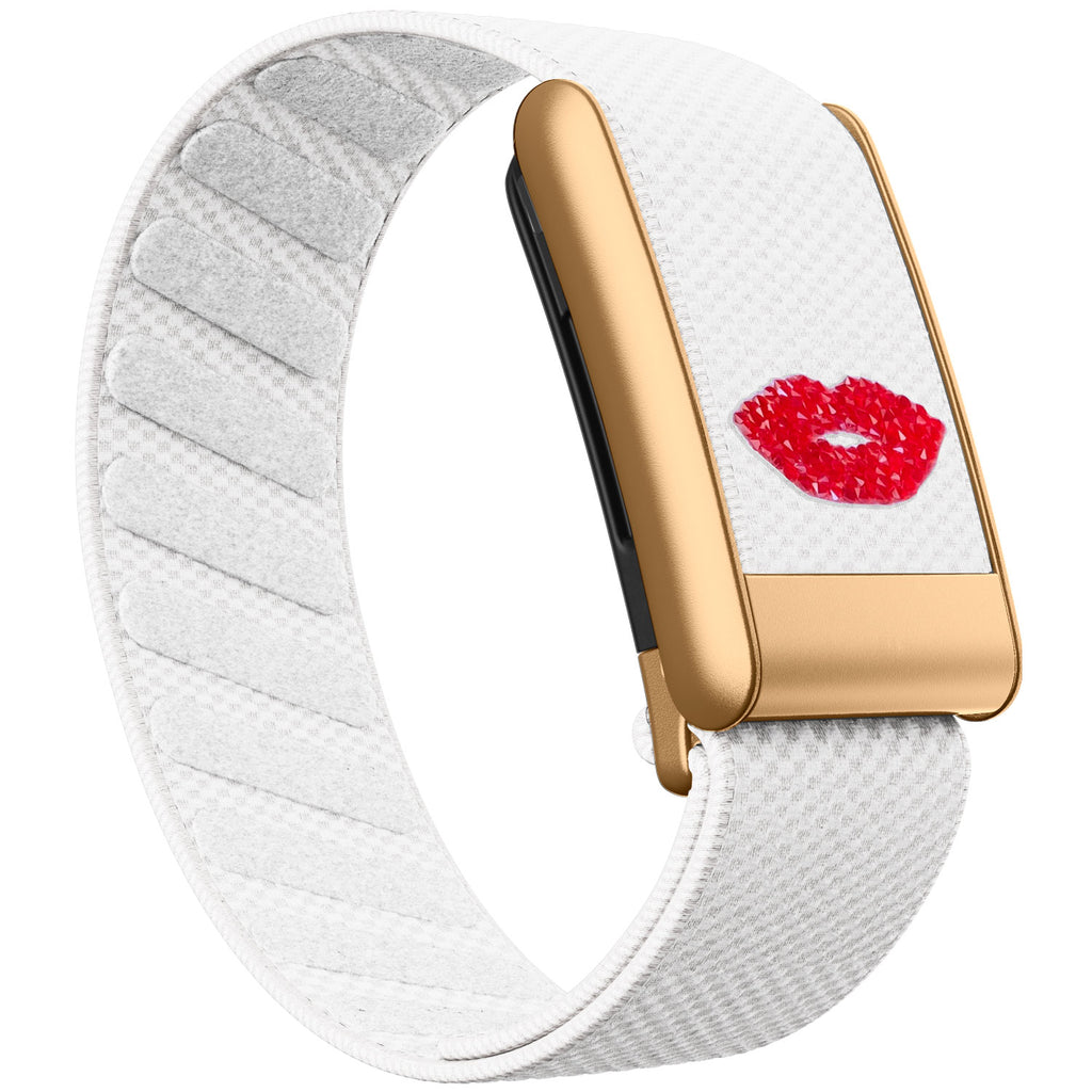 WHOOP 5.0 Standard Woven Band — Matte Rose Gold - 嘴唇